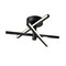 Afx Knoll, 18'' LED Flush Mount, Black KNOF18LAJUDBK - alternate 1