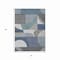 Homeroots 3' X 5' Gray Blue And Ivory Geometric Washable Indoor Outdoor Area Rug 616724 - alternate 4