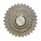 Homeroots 44" Antiqued Gold Sunburst Wood and Metal Framed Accent Mirror 489207 - alternate 1