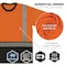 Ergodyne M Orange Class 2 Essential Hi-Vis T-Shirt Black Bottom 8286BK - alternate 4