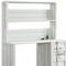 Homeroots 47" White Metal Writing Desk 491384 - alternate 3