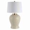 Jonathan Y Regency Palm Leaf 31.5" Ceramic/Metal Bohemian Cottage LED Table Lamp, Cream JYL6617A - alternate 2