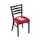 Holland Bar Stool Co BlackLogo Chair, VinylSeat L00418Houston - alternate 1