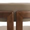 Leisuremod Velo Series Modern Dining Chair in Dark Natural Wood with Taupe Seat VCA-51DTP - alternate 4