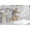 Kingston Brass Widespread Bathroom Faucet with Knurled Handle and Brass Pop-Up, Brushed Brass FSC8953KNL - alternate 2