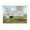 Homeroots Tulip Quilt Block Barn 3 White Framed Print Wall Art 404393 - alternate 1