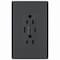 Legrand radiant Self-Test GFCI USB Outlet, 2-Pole, 15/2.1 A, 125 VAC, 1-Gang, 2-USB Port, Graphite 1597TRUSBACGC4 - alternate 2