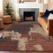 Homeroots 3' X 5' Brick Red And Red Abstract Washable Indoor Outdoor Area Rug 609160 - alternate 3