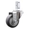 Service Caster 3.5 Inch Thermoplastic Rubber Wheel Swivel 7/8 Inch Square Stem Caster SCC SCC-SQ20S3514-TPRB-78 - alternate 1