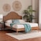 Baxton Studio Alecia Mid-Century Ash Walnut Wood Queen Size Platform Bed 253-12668-9408-ZORO - alternate 3