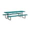 Leisure Craft Rectangle Portable Picnic Table, Teal, 8 ft L T8XPP-TEAL - alternate 1