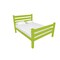 Homeroots Lime Green Solid Wood Twin Bed Frame 546942 - alternate 2