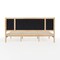 Martha Stewart Flynn King Size Solid Wood Platform Bed with Upholstered Base and Inset Headboard, Wood Slat Bottom MG-0900272F-LTB-K-WH-MS - alternate 2