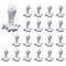 Mytee Products 500 Pcs 6in White Ball Bungee Cords for Tarp Tie Down - 5 MM Thick, 20PK BUNGEE-BALL6-WHITEx20 - alternate 1
