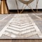 World Rug Gallery Distressed Geometric Indoor/Outdoor Area Rug 4 ft x 6 ft Beige 8019BEIGE4X6 - alternate 3