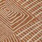 Homeroots 8' Brown And Beige Round Geometric Washable Indoor Outdoor Area Rug 596964 - alternate 2