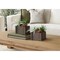 Monarch Specialties Artificial Plant, 10-in. Tall, Succulent, Table, Brown Wooden Pots, Contemporary, Modern, 2PK I 9371 - alternate 2