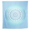 Homeroots 92" X 84" Sea Green And White Mandala Cotton Hanging Tapestry 397398 - alternate 1