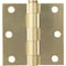 Prosource Square Corner Door Hinge, Steel, Satin Brass, Loose Pin, 180 deg Range of Motion BH-BS03-PS - alternate 1