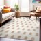World Rug Gallery Scandinavian Arrow Shag Area Rug 5 ft x 7 ft Beige WR126BEIGE5X7 - alternate 1