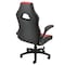 Elama High Back Adjustable Faux Leather Office Chair in Black and Red ELM-F-008 - alternate 3