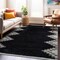 World Rug Gallery Geometric Pattern Shag Area Rug 5 ft x 7 ft Anthracite WR124ANTHRACITE5X7 - alternate 1