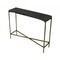 Homeroots 32" Black and Gold Stone Frame Console Table 488802 - alternate 4