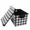 Simplify Checkered Black and White Storage Tote Bin 9080-50 - alternate 2