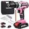 Wrightmaster 21V Cordless Drill Set with 2Ah Battery, 3/8in Keyless Chuck, 25+1 Clutch, 2-Speed Transmission ZR-VQJTCVLY - alternate 1
