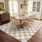 World Rug Gallery Beige Block Shag Area Rug 7 ft 10 in x 10 ft Beige WR118BEIGE8X10 - alternate 2