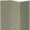Homeroots 71" Green Fabric Folding Three Panel Screen Room Divider 379909 - alternate 4