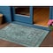 Homeroots 3' X 5' Teal Blue And Turquoise Medallion Washable Indoor Outdoor Area Rug 616076 - alternate 1