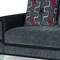 Homeroots 90" Gray Chenille Convertible Futon Sleeper Sofa And Toss Pillows With Storage 607212 - alternate 4