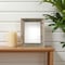 Homeroots 4" x 6" Gray Solid Wood Tabletop Picture Frame 380363 - alternate 2