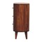 Homeroots 26in Chestnut Solid Wood Accent Cabinet With Two Doors And Three Drawers 654274 - alternate 4