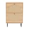 Baxton Studio Remus Shoe Cabinet, 12-Pair Shoe Storage Organizer with 2 Flip Doors 262-13794-ZORO - alternate 3