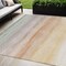 Homeroots 5' X 8' Coral Striped Washable Indoor Outdoor Area Rug 608146 - alternate 1