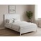 Homeroots White Solid Wood Full Double Bed Frame 490283 - alternate 4