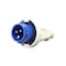 Walther-Werke Pin and Sleeve Plug, 20A, 230/250, 1 Phase, 2 Pole, Blue, Screw Terminals Wire Connection Type 219306 - alternate 4