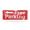 Signmission Free parking Left, 18 Inch x 48 Inch, Vinyl Banner B-30644 - alternate 1