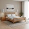 Homeroots Three Piece Oak Solid Wood Bedroom Set 523686 - alternate 5