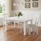 Homeroots 79" White Solid Wood Butterfly Leaf Extending Dining Table 518763 - alternate 3