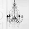 Jonathan Y Maura 5-Light 17" Crystal/Metal LED Chandelier, Black JYL9016A - alternate 4