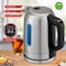Brentwood Industries 1500 Watt Stainless Steel 1.7 Liter Electric Kettle with 5 Temperature Presets in Silver KT-1796DS - alternate 2