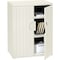 Iceberg Rough n Ready Storage Cabinet, Platinum Granite, HDPE, 2 Shelves, 36 in W x 22 in D x 46 in H 92563 - alternate 1