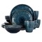 Elama Deep Sea Mozaic 16 Piece Luxurious Stoneware Dinnerware with Complete Setting for 4 EL-DEEPSEAMOZAIC - alternate 1