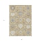 Homeroots 8' X 10' Gold Ivory And Gray Damask Washable Indoor Outdoor Area Rug 599415 - alternate 2
