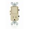 Leviton CombinationSwitch/Outlet, 15A, 1/2hp, Ivory 5625-I - alternate 1