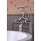 Anzzi Suni 3-Handle Claw Foot Tub Faucet with Hand Shower in Brushed Nickel FS-AZ0052BNR - alternate 6
