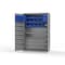 Strong Hold 14 GA Bin Cabinet with 2 Shelves, 4 Drawers - 48 In W. x 72 In. H x 24 In. D - 42 Blue Bins 46-BBS-242-4DB-42B-12DP-NL-L - alternate 2